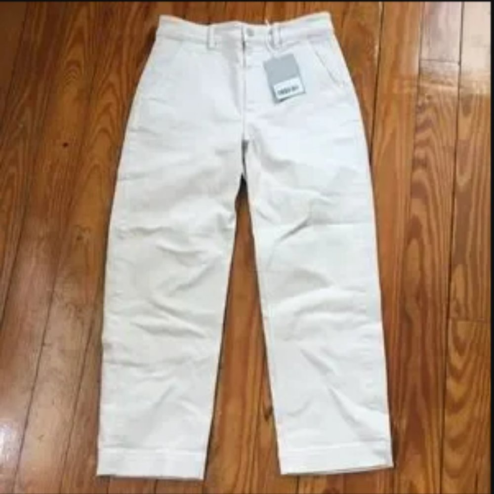 Everlane Straight Leg Crop Regular in Stone